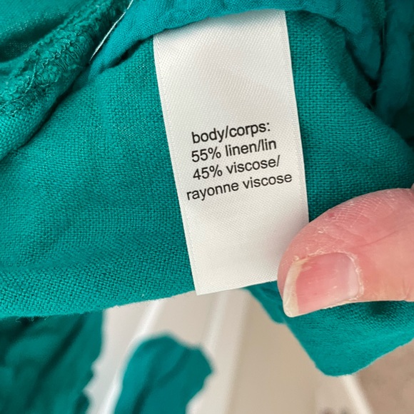 Teal, thin, blazer type top, large, maurices. Professional, teacher, school - Picture 2 of 6